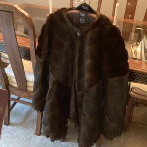 Dennis Basso Brown Cape